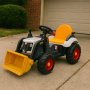 Eltraktor fr barn 6V - Svart/Gul
