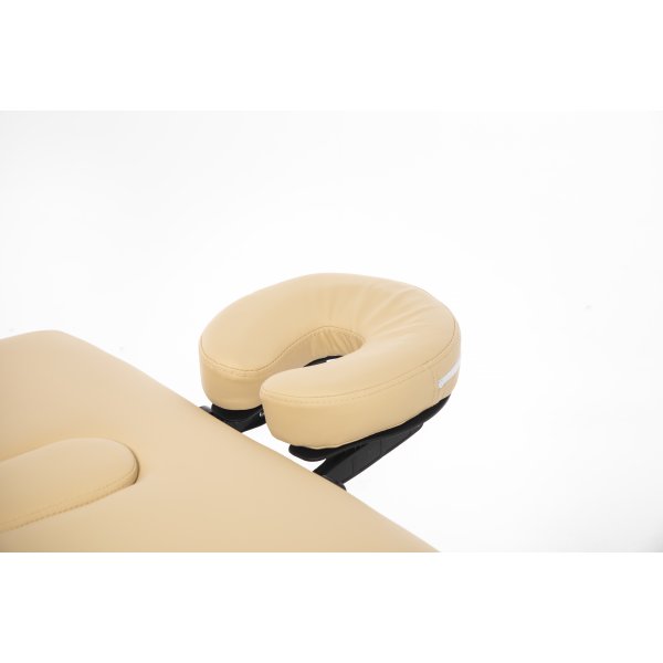 3-zons massagebänk - Beige PU läder 3-zons massagebänk - Beige PU läder