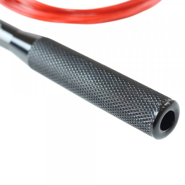Speed rope med kullager (st�lvajer & alu-handtag) r�d | svart