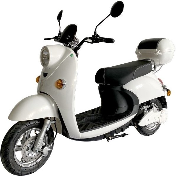 Elknallert lbehjul - 1600 W hvid