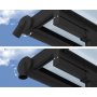 Canopia Olympia Balkondach aus Aluminium 3 x 4 - Dunkelgrau/Klarglas