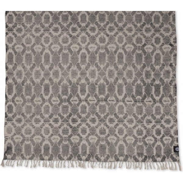 Stentv�ttad bomullsmatta Manchester Svart - 135x190 cm