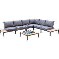 Utemöbelgrupp Gissebo loungesoffa - Aluminium/Trä Utemöbelgrupp Gissebo loungesoffa - Aluminium/Trä