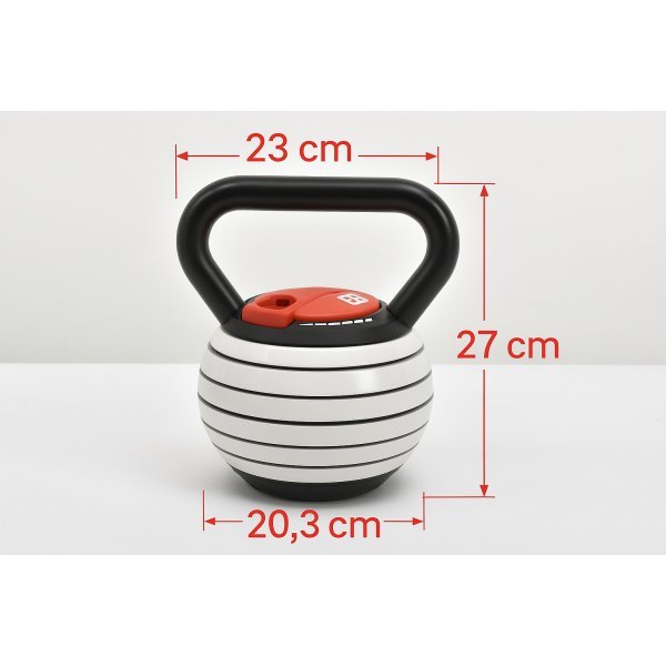Justerbar kettlebell 3,4�18 kg | 7 viktniv�er