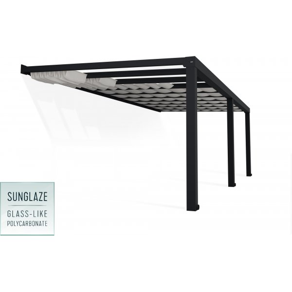 Canopia Stockholm solskydd för altantak 3,4 x 7,4 - Vit Canopia Stockholm solskydd för altantak 3,4 x 7,4 - Vit