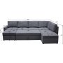 B�ddsoffa U-form m�rkgr� - Dream