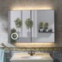Spegelskp Lumina med LED-belysning - 70 cm