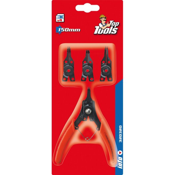 Sicherungsringzangen-Satz, 4-teilig Sicherungsringzangen-Satz, 4-teilig