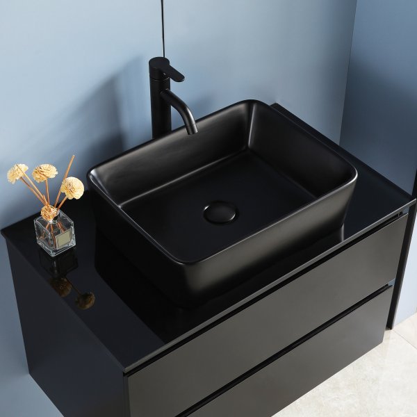 Kommod 80cm | Med tv�ttst�ll i svart design | Nimbus