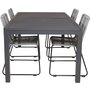 Holma Matgrupp (160x100) - Svart - 4 Stolar