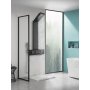 Duschpanel svart rostfritt st�l - Sylvana