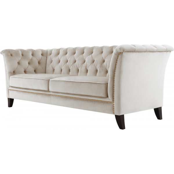 Soffa 3-sits Chesterfield beige - Milton Soffa 3-sits Chesterfield beige - Milton