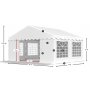 Partyzelt Eco 1 aus PE - 4 x 4 m