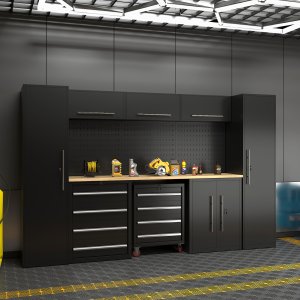 Komplett garageinredning | Svart Komplett garageinredning | Svart