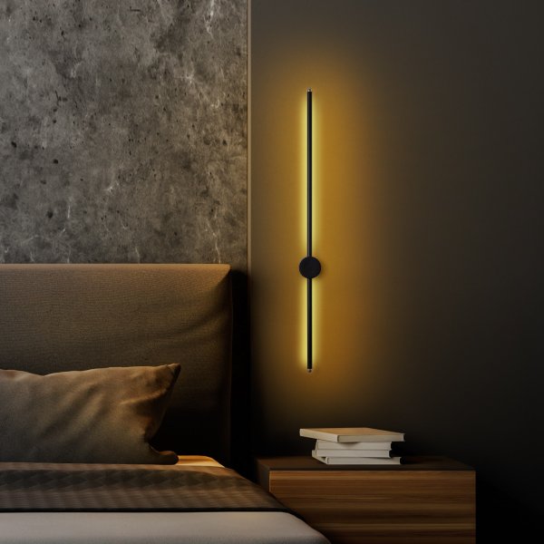 V�gglampa Glavo - Svart - 91 cm