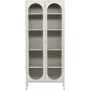Vitrinsk�p Glas/St�l Beige 180x80x35 cm - Lima
