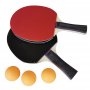 2x Pingisrack med 3x bollar