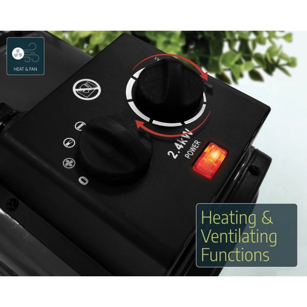 Portabel värmefläkt med termostat - 2400W (upp till 18 m³) Portabel värmefläkt med termostat - 2400W (upp till 18 m³)