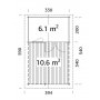 Attefallshus Sylvi6,1+10,6m