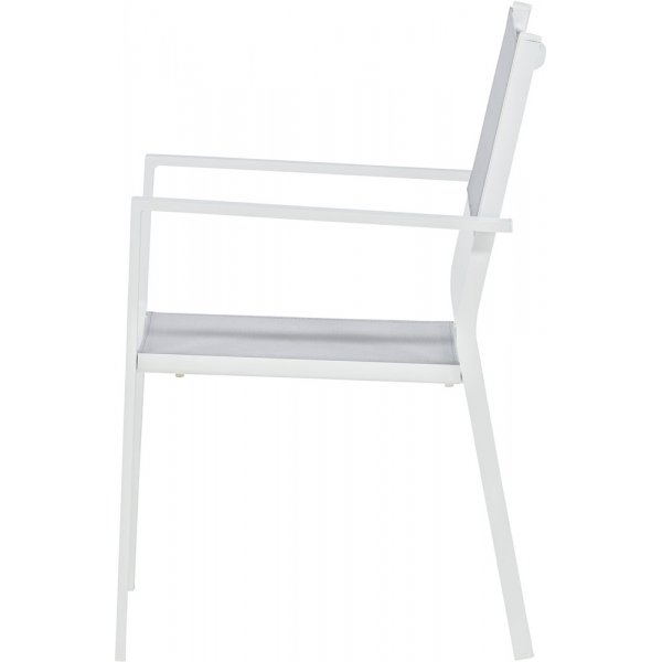 Chania Gartenstuhl - Grau/Weiß Chania Gartenstuhl - Grau/Weiß