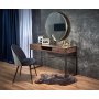 Skrivbord med l�dor valn�t 123 cm bred