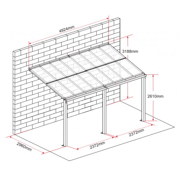 Altantak Jim gr� aluminium - 14,2 m�