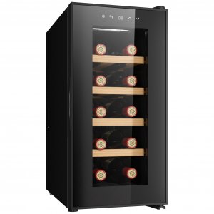 Vinkøler 10 flasker | Ekstra stille | LED-belysning | 26,5 cm smal Vinkøler 10 flasker | Ekstra stille | LED-belysning | 26,5 cm smal