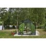 Drivhus Universal - Sort med hrdet glas 9,9 m