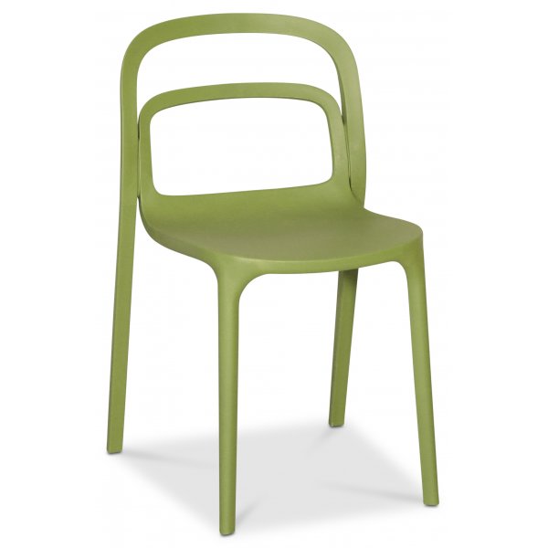 Nordan� stapelbar matstol i plast - Gr�n