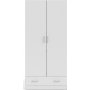 Space garderob vit 80 cm bred med 170,5 cm h�g
