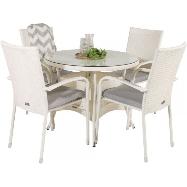 Frubol Matgrupp (�90) - Vit - 4 Stolar