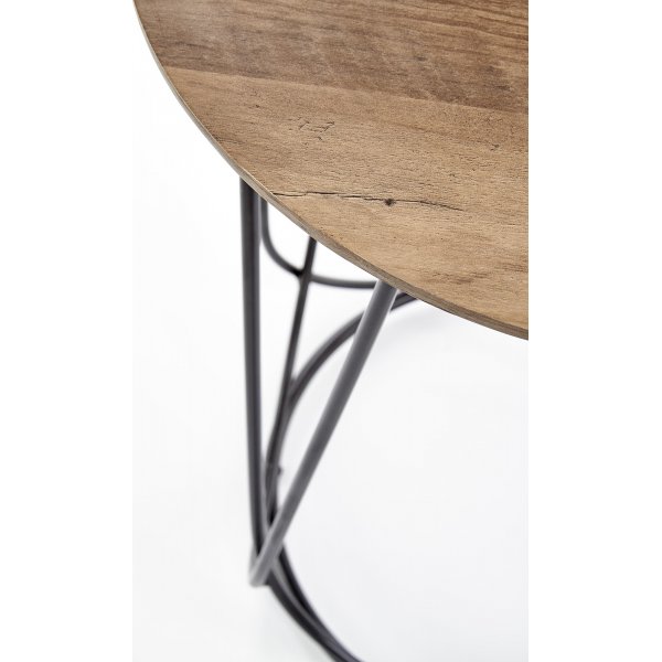Bobby sidobord �40 cm - Valn�t/svart