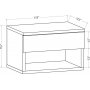 Jamot s�ngbord - Antracit