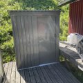 Kundbild F�rr�d byggsats Nordcabin 1,3m� pl�tf�rr�d utomhusf�rvaring: Det tog n�gra timmar att f� ihop...