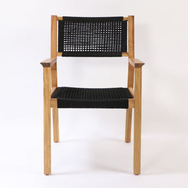 Lekvall Matstol - Svart rep/Akacia Lekvall Matstol - Svart rep/Akacia