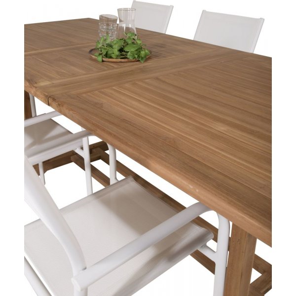 Bjuråker Matgrupp (195x110) - Vit/Natur - 6 Stolar Bjuråker Matgrupp (195x110) - Vit/Natur - 6 Stolar