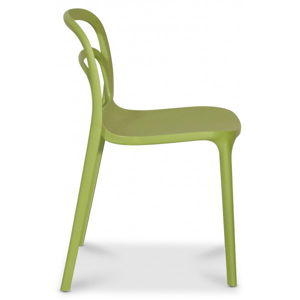 Nordan� stapelbar matstol i plast - Gr�n