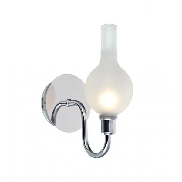 Linde Vgglampa - Krom/Frostat glas
