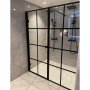 Duschv�gg 180x200cm | Svart spr�js | Stilren design